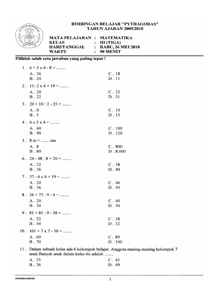 Menguasai Matematika Kelas 3 SD Semester 2 Panduan Lengkap dengan