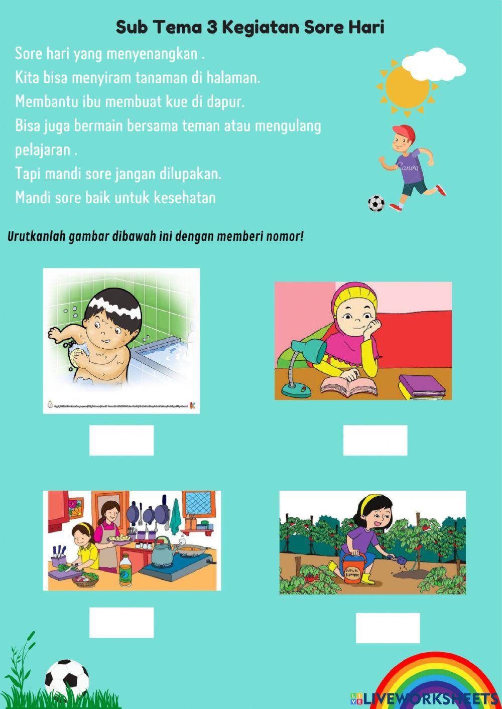 LKPD kelas 1 te Free Interactive Worksheets 2050213