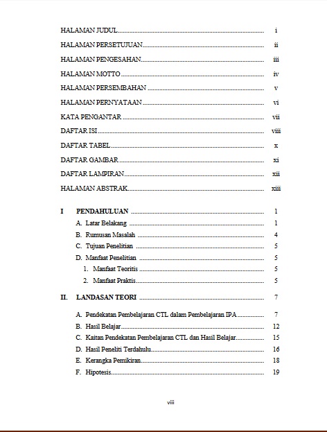 Kerangka Skripsi Bab 1 Sampai 5