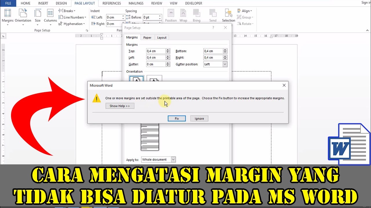 3 Langkah Anti Ribet Cara Mengubah Margin Word 2016 ke 4 3 3 3