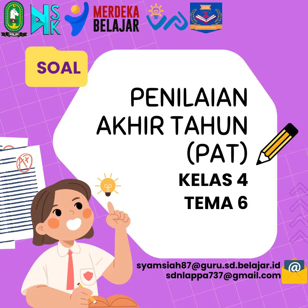 Soal PAT Tema 6 Kelas 4 Kuis