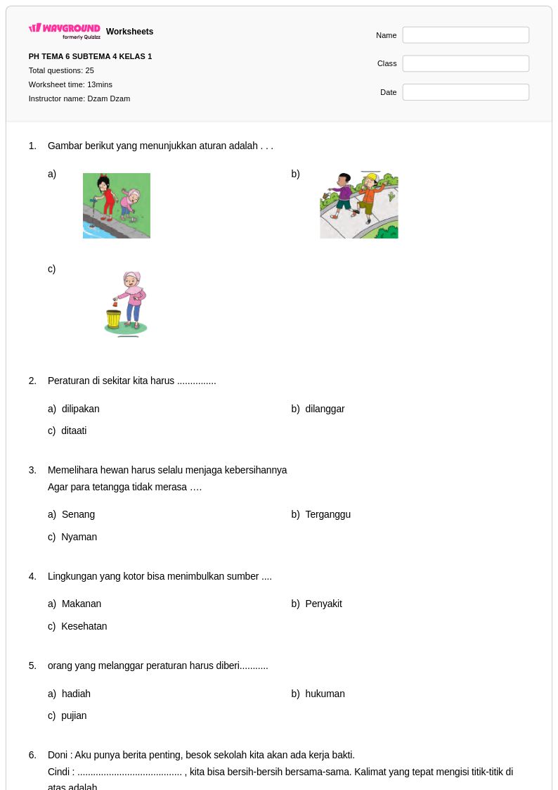 50 lembar kerja Bagian-bagian Ucapan untuk Kelas 2 di Wayground