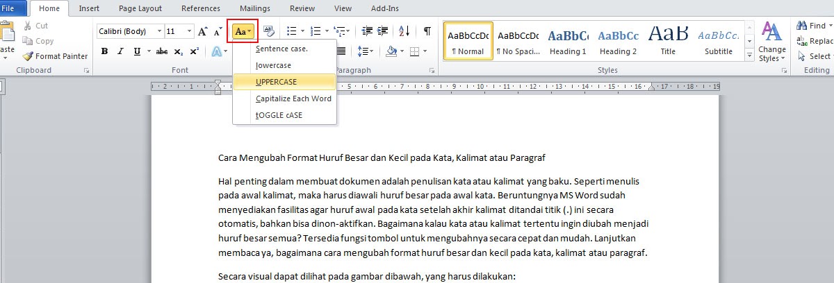 5 Cara Mengubah Menjadi Huruf Kapital di Word, Rahasia yang Jarang Diketahui