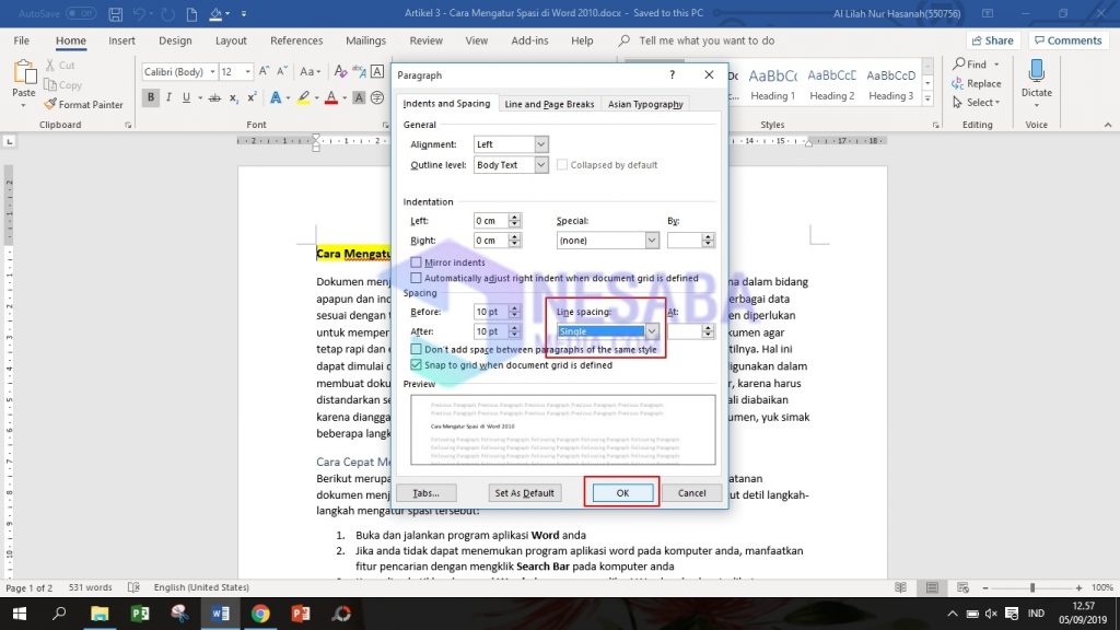 7 Cara Mudah Mengubah Spasi di Word 2010 yang Jarang Diketahui Pengguna