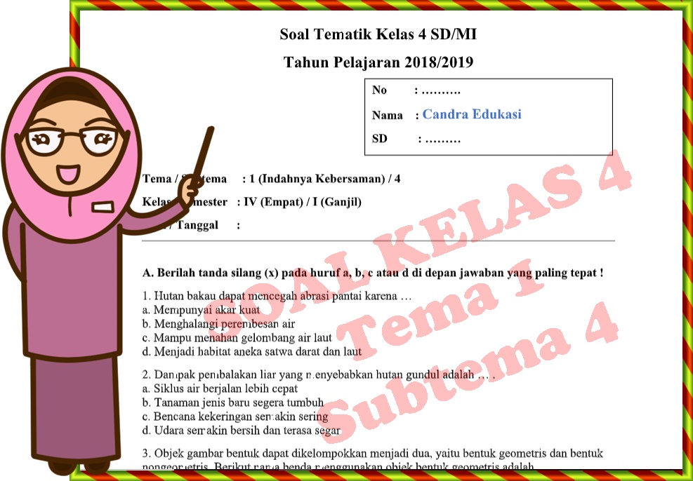 7 Rahasia Menguasai Kumpulan Soal Tematik Revisi Kelas 4 Tema 1 Subtema 1 Sebelum Ujian