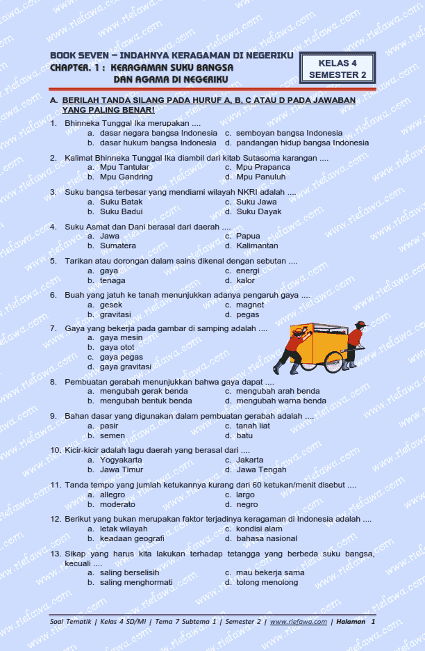 7 Soal Tema 7 Kelas 4 UKK Ternyata Sering Keluar, Jangan Sampai Ketinggalan dan Hemat Waktu Belajarmu