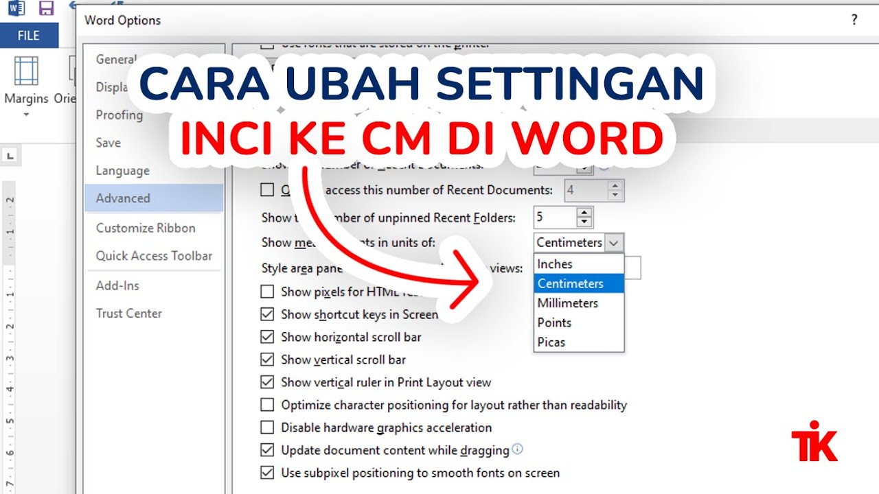 Cara Mengubah Settingan Word Menjadi Centi Meter dan Menghapus Halaman Kosong dengan Mudah