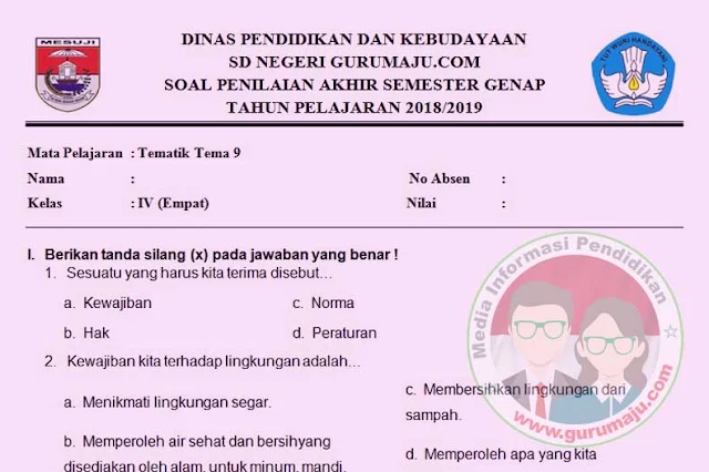 Download Soal Tema 9 Kelas 4 dan Kunci Jawaban Aktivitas 9, Ternyata Baru 2026