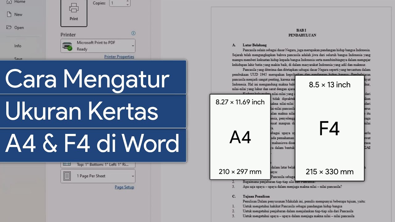 Rahasia Mengubah Size A4 ke F4 di Word dalam 3 Langkah Mudah Sebelum Deadline 2026
