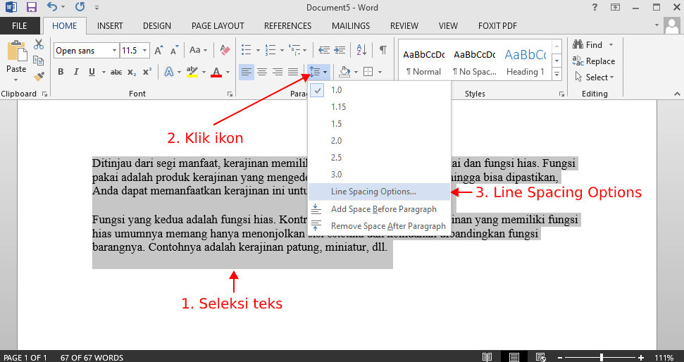 Ternyata Garis Merah di Word Bisa Hilang dengan Mengubah Spasi di Word 2016 Inggris