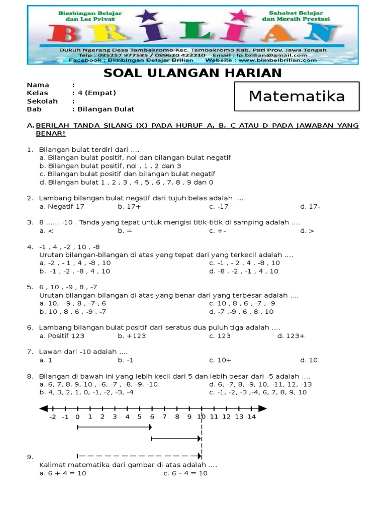 40 Soal Pilihan Ganda Bahasa Indonesia Kelas 4 SD