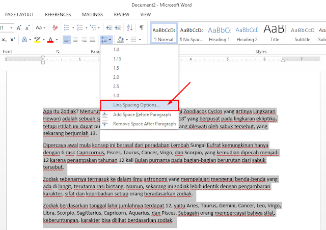 Ternyata Mengubah Spasi di Word 2016 Bisa Menghapus Halaman Kosong yang Membandel