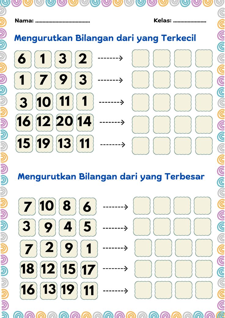 Ternyata Ini Rahasia Cepat Paham Contoh Soal Matematika Mengurutkan Bilangan Kelas 1 SD